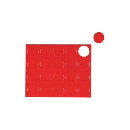 Bi-Silque MasterVision Red Circle Magnets, Pack of 20 FM1604